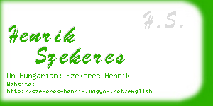 henrik szekeres business card